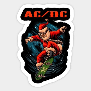 AC DC BAND XMAS Sticker